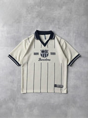 Barcelona Fcb V Neck Style Polo Drop
